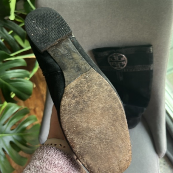 Tory Burch suede black knee high riding boots with snakeskin, good condition! - Picture 7 of 11